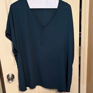 Maurices Forest Green Blouse size 3